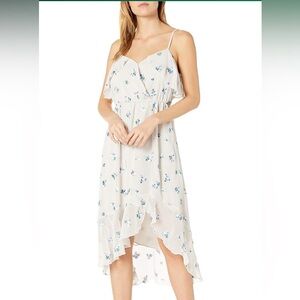 Nanette Nanette Lenore blue cream high-low dress 2